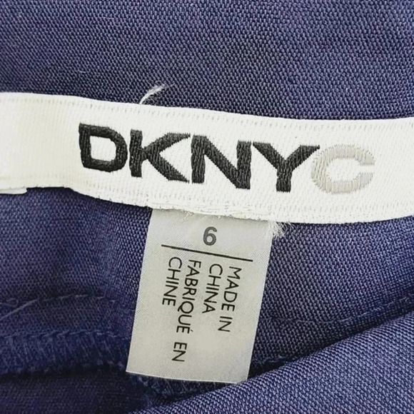NWT DKNYC Textured‎ women's shorts navy blue 6 - Picture 4 of 8